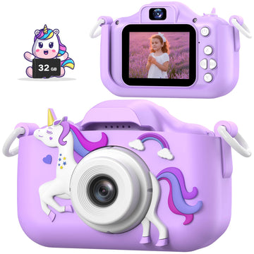 Mgaolo Kids Camera Toys For 3-12 Years Old Boys Girls Children,Portable Child Digital Video Camera With Silicone Cover, Christma