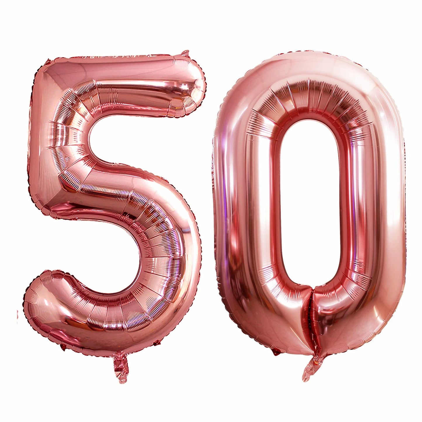 Goer Number 50 Balloons For 50Th Birthday Party Decorations,42 Inch Jumbo Foil Helium Balloons For 50Th Anniversary (Rose Gold)