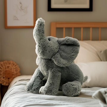 Recur Plush Gray Elephant Stuffed Animal,Soft Plushie,12 Inches,Adorable Gift For All Ages