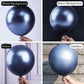 Partywoo Metallic Navy Blue Balloons, 50 Pcs 12 Inch Metallic Navy Balloons, Navy Balloons For Balloon Garland Balloon Arch As Party Decorations, Birthday Decorations, Wedding Decorations, Blue-G113