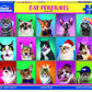 White Mountain Puzzles - Cat Portraits - 500 Piece Jigsaw Puzzle