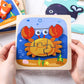 Lovestown 6Pcs Wooden Toddler Puzzles, Wooden Sea Animal Puzzles Montessori Jigsaw Puzzles Preschool Toy Gift For Kids Educational Developmental Toys