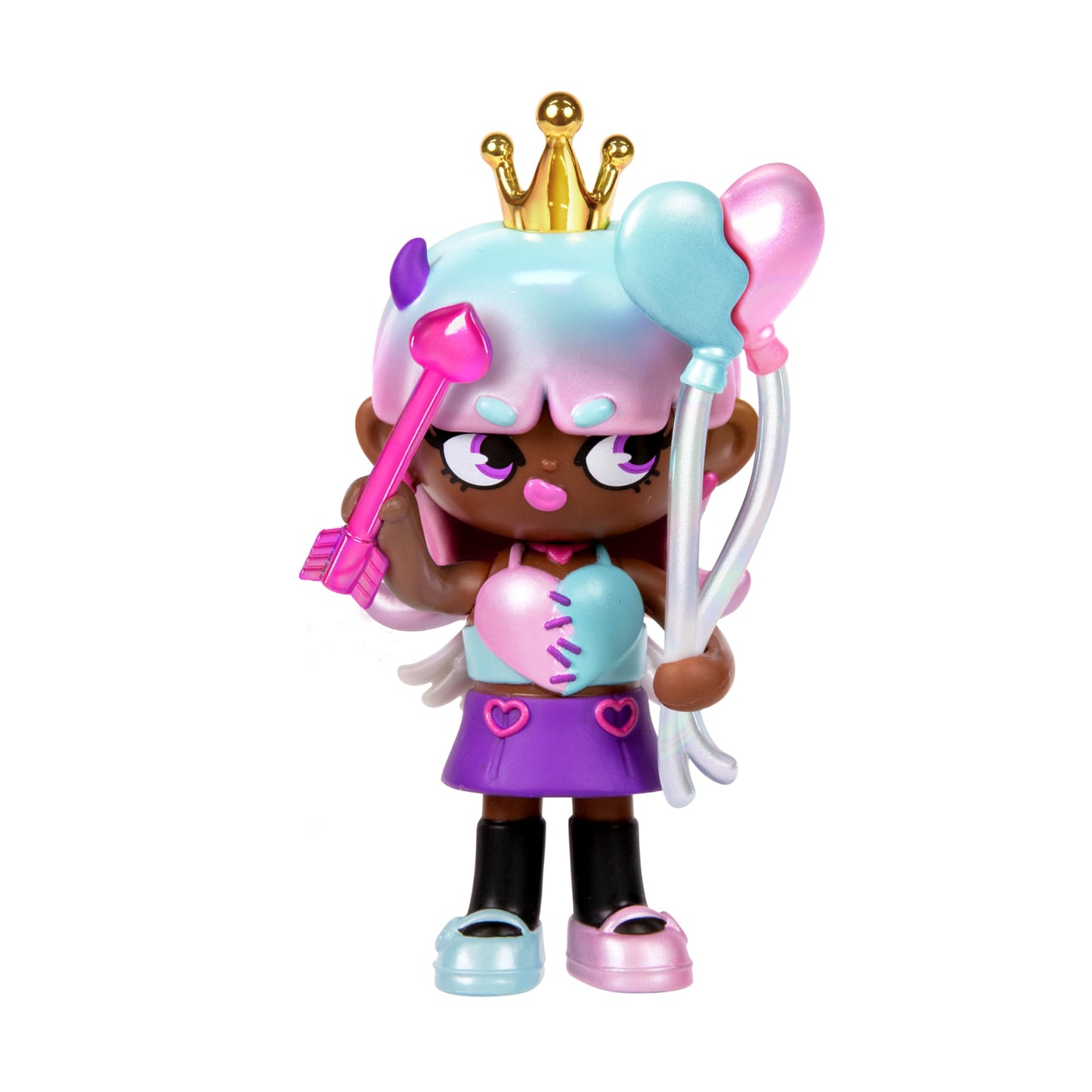 Xox Kweenie Fearless Kweens Series Premium Figurine And Display Case, 4 Inch/Approx 10Cm Tall Collectible Art-Toy, 3 Pack, Every