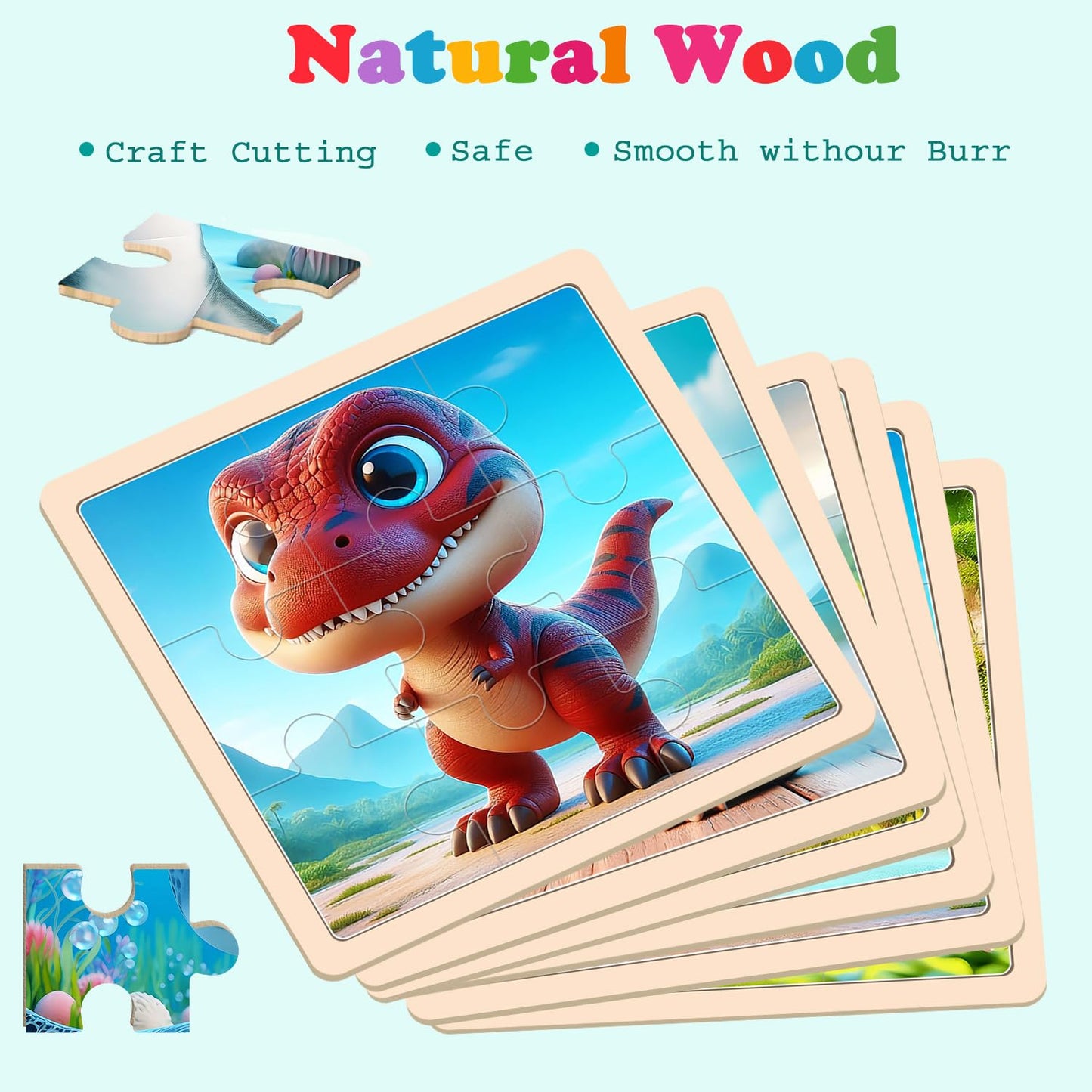Dinosaur Puzzles For Toddlers 2-4 Years Old