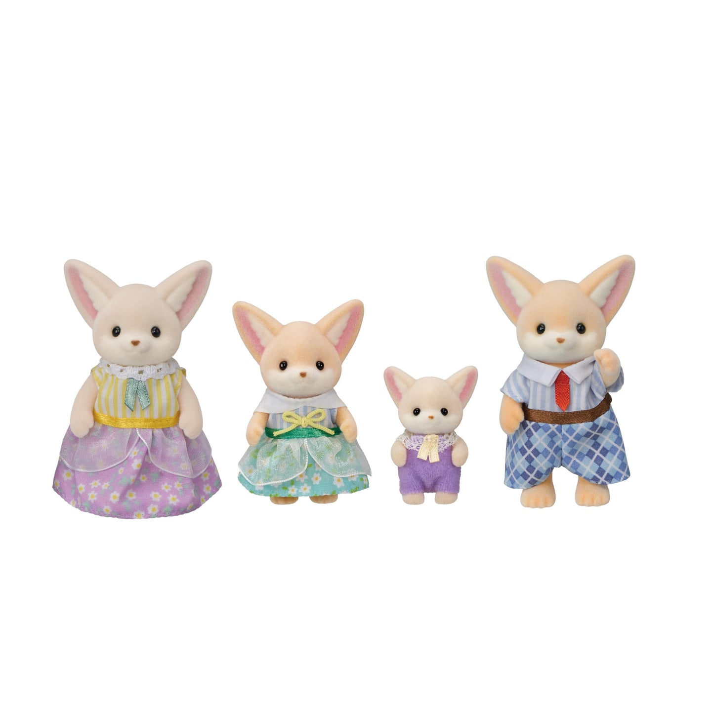 Calico Critters Fennec Fox Family, Set of 4 Collectible Doll Figures