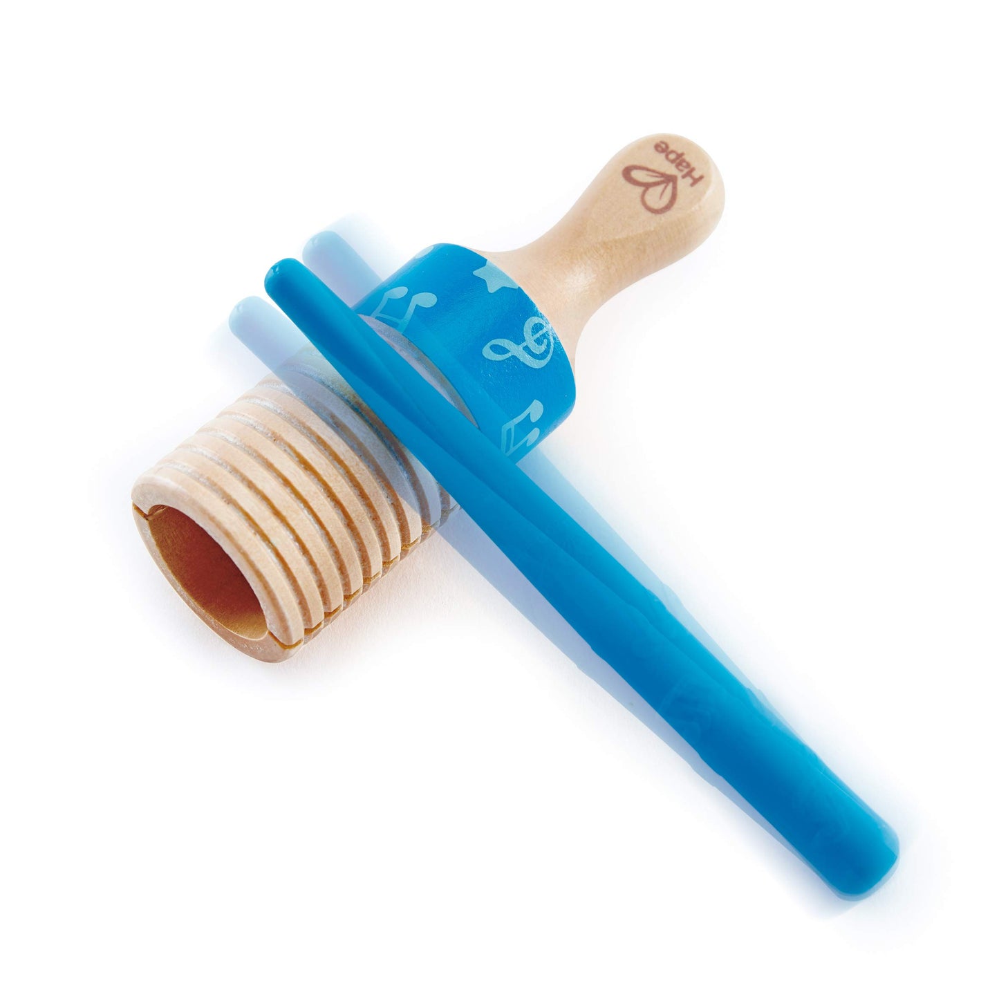 Hape Percussion Duo | Wooden Clapper & Guiro Hand Musical Instrument Toy Set For Toddlers