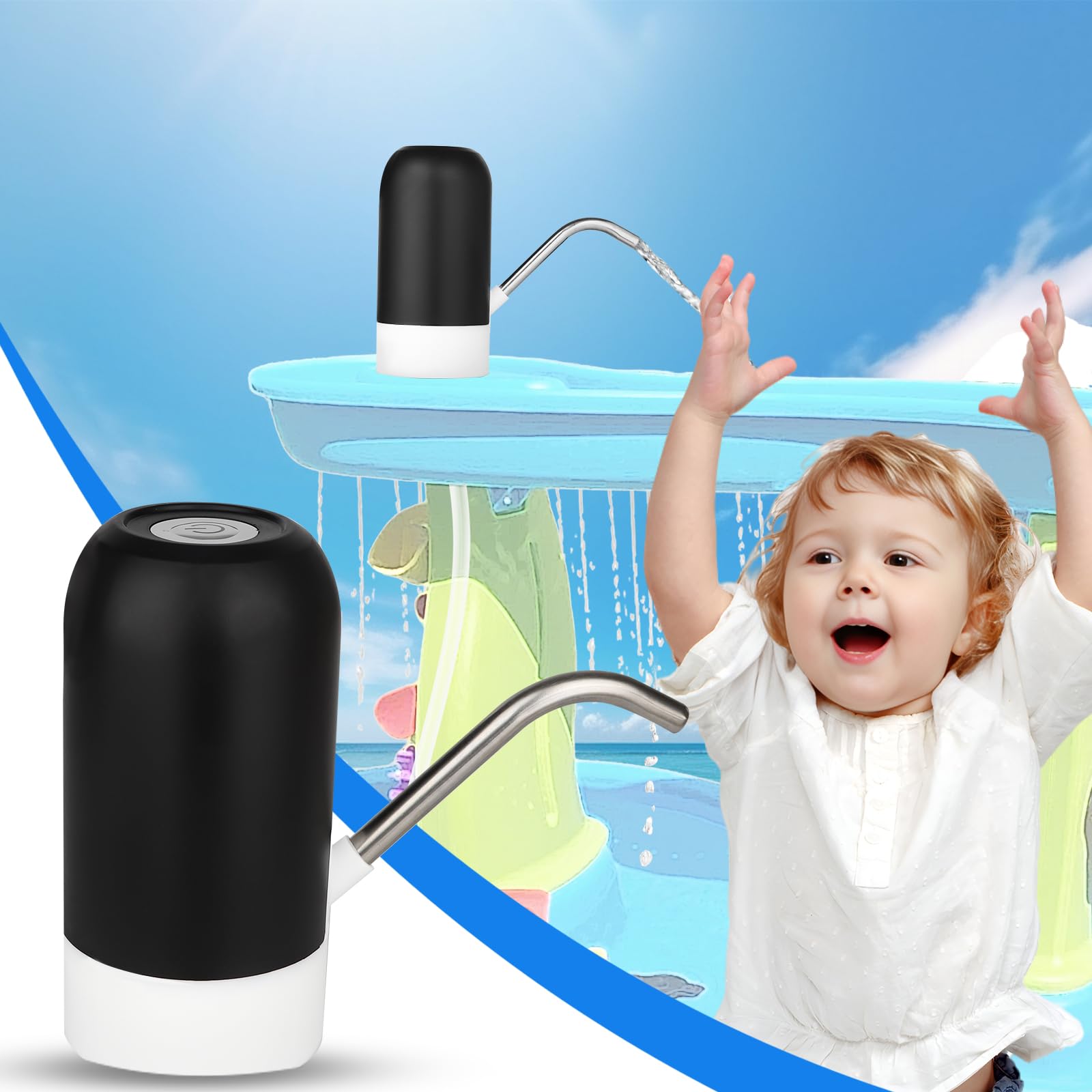 Water Table Pump For Step 2, Water Pump For Water Table, Cordless Portable Water Pump, Water Table Accessories For Kids Fun, Wor