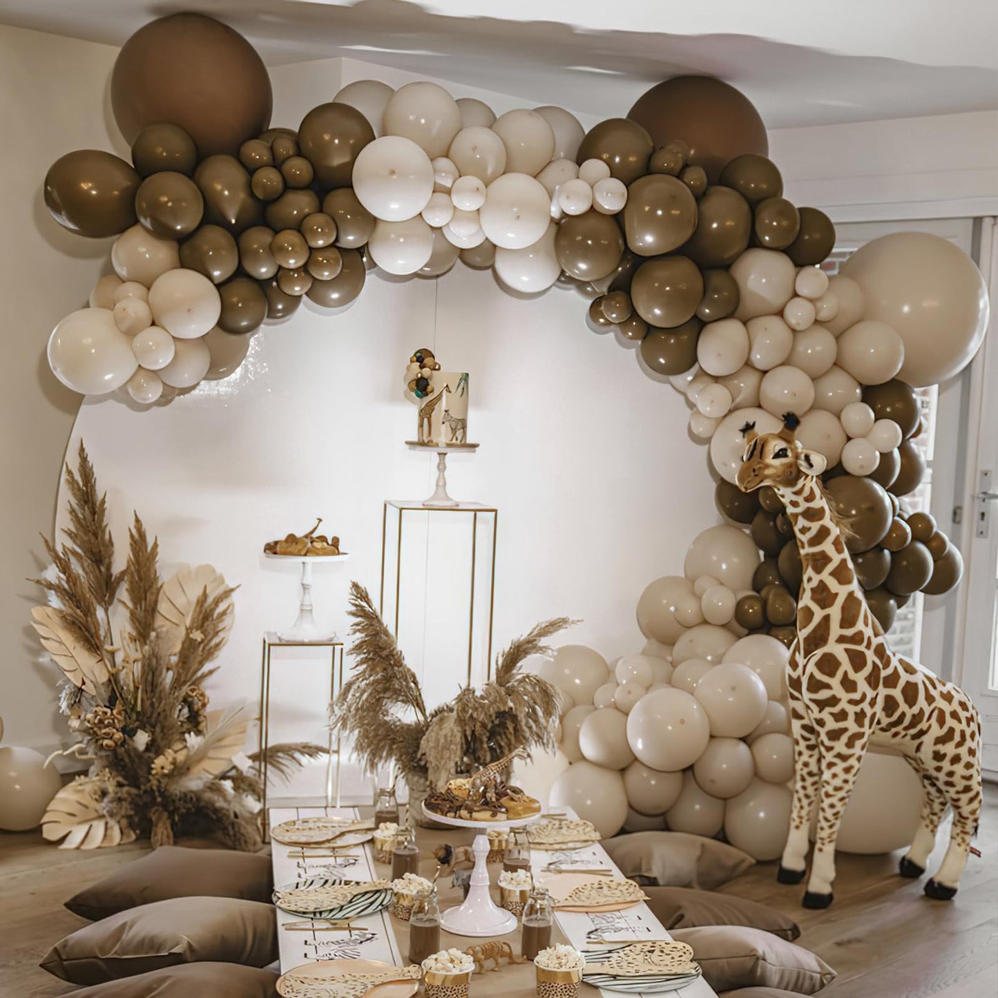 PartyWoo Dark Brown Balloons, 50 pcs 12" Rubber Balloons for Party Decorations, Birthday & Baby Shower, Brown-F20