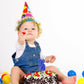 BBTO Half Birthday Candle Cake Topper for 1/2 Year Old, Blue, Paraffin Wax