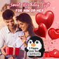 I Love You Gifts for Him Her Girlfriend Boyfriend, Mini Handmade Crochet Penguin Christmas Birthday Gifts for Women Men Girls Bo