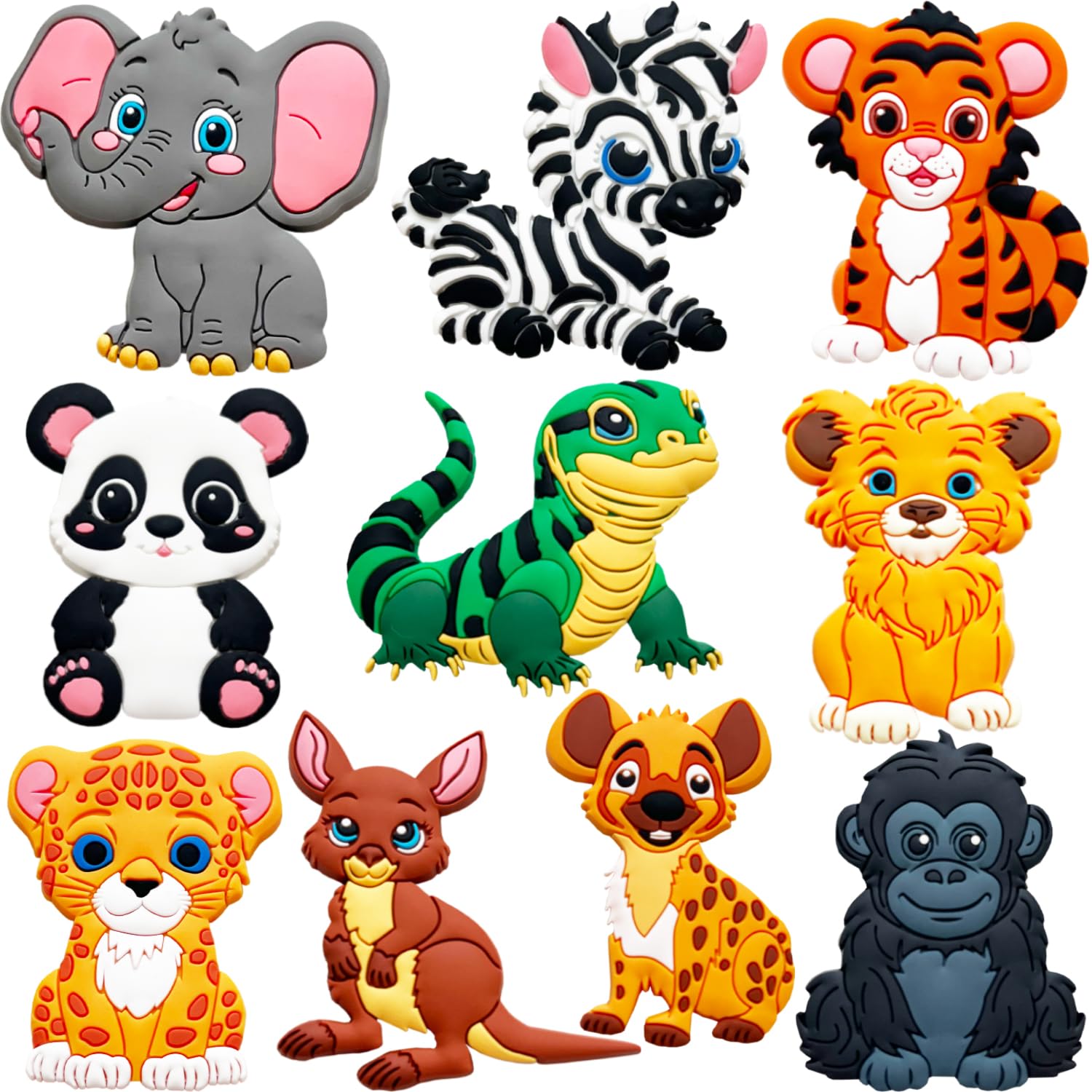 Refrigerator Magnets for Kids Zoo Animals - Fridge Magnets for Toddlers - Cute Wild Animal Magnets for Fridge - Toddler Magnets 