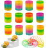 Johouse Rainbow Magic Spring, 12 Pcs Colorful Rainbow Neon Plastic Spring Toy, Fun Goodie Bag Fillers For Birthday Classroom Prizes, Party Favors, Christmas Stocking Stuffers, Small Toys Gifts