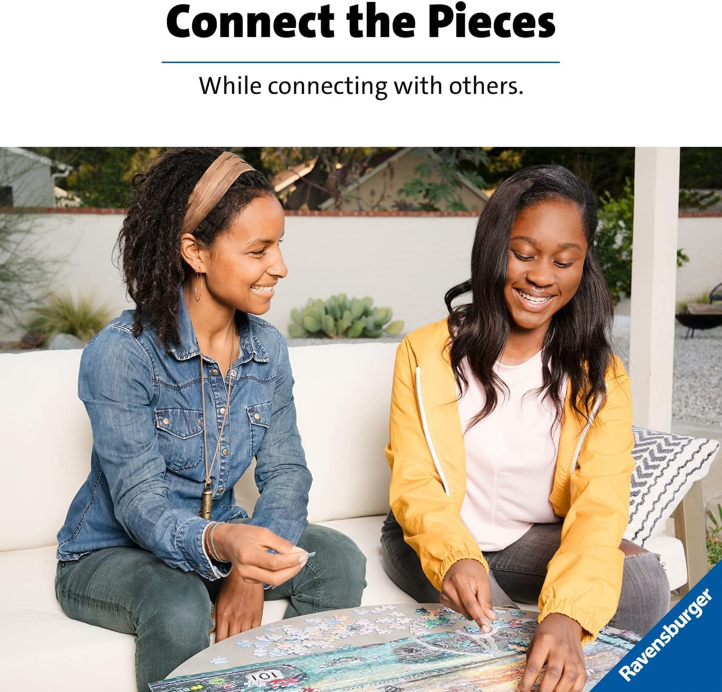 Ravensburger 1000 Piece Jigsaw Puzzle - The Sewing Shed, Unique Softclick Technology, Cardboard, FSC Certified, White