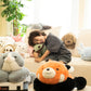 Niuniu Daddy 20" Weighted Grey Cat Plush Toy - Soft Rabbit-Like Fabric for Kids, Teens, and Adults, Perfect for Gifts