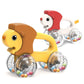 Baby Rattles Toys Animal Modeling Vehicle Push And Go Cars With Colorful Beads Toddler Learning Toys For 12-18 Months First Birt