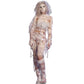 Preboun Halloween Mummy Bandage Wrap Bloody Gauze Zombie Makeup Props Creepy Costume Bandage Cosplay Party (65.6 Ft X 3.94 Inch)