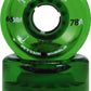 Atom Skates 43225-3392 Pulse 78A,65Mm X 37Mm (Green, Set Of 4)