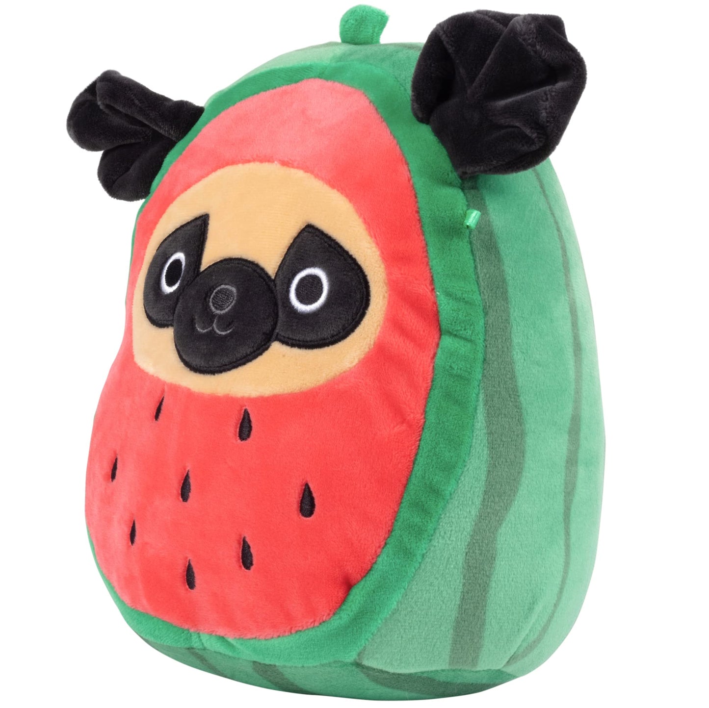 Squishmallows Original 8-Inch Prince Watermelon Pug Puppy Plush Toy - Soft & Squishy Collectible Stuffed Animal for Kids
