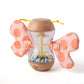 Hape Wooden Rainstick Rattle - Rosalie Wooden Rain Stick Colorful Butterfly Shape with Removable Wings - Wooden Early Learning T