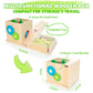 Justwood Montessori Toys For 1+ Year Old, 8-In-1 Wooden Play Kit Includes Object Permanent Box, Learning Activity Cube, Sorting & Stacking Toy, Carrot Harvest Game, Gift For Boys Girls Age 12+ Months