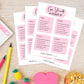 Zedev Birthday Party Game - Give Yourself A Point If, Birthday Party Activity Favor, Set Of 20 Games Cards, Birthday Supplies, A