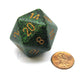 Jumbo d20 Counter - Speckled 34mm Dice: Golden Recon