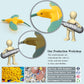BRETOYIN 24PCS Realistic Bird Animals Figurines Plastic Flower Toys Mini Insect Toys Set for Toddlers Age 3+ Educational Project