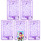 Skylety 5 Pcs Money Puzzle Box Gift Card Box Plastic Puzzle Card Holder Fun Maze Intellectual Pinball Machine Game for Teens and mature-themeds Birthday Party Favors(Purple)
