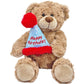 YOLINYOISH Stuffed Teddy Bear Dolls with Birthday Hat Cute Animal Plush Toy for Girlfriend Mom Happy Birthdays Gifts 12''