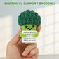 Dafuriet Mini Funny Positive Potato, 3 Inch Knitted Wool Doll With Positive Card For Cheer Up Gifts And Party Decorations, Cute Wool Positive Potato Crochet Doll For Birthday Gifts (Broccoli)
