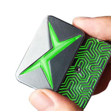 Judixy Infinite Lightning Fidget Slider Luminous Metal Magnetic Fidget Toys Adults For Stress Relief (Greenlight)
