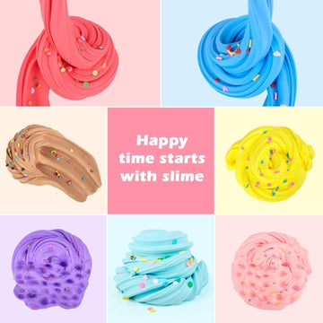 56-Pack Butter Slime Kit, Valentine'S Day Slime, Soft And Non-Sticky Bulk Slime Party Favors For Kids, Birthday Classroom Exchange Gift Mini Slime, Stress Relief Toys For Boys Girls, 6 7 8 9 10 11 12