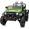 Outfunny 2-Seater Ride On Truck Toy, 12V Electric Truck Car For Kids Boys Age 4-8 W/Remote Control, Bluetooth, Capacity 150Lbs -