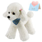 Athoinsu Realistic White Poodle Puppy Stuffed Animal Soft Adorable Hugging Puppy Dog Plush Toy Children'S Day Holiday Birthday For Toddler Kids, 12'
