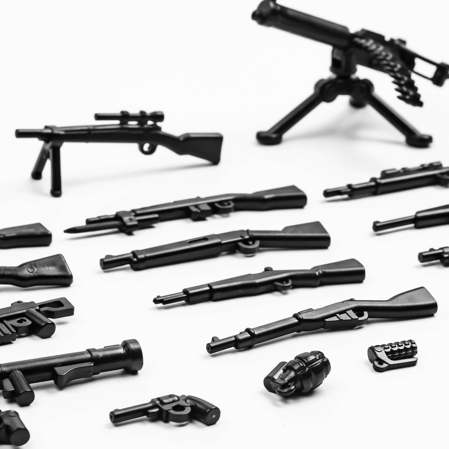 MaozyHomie Military Toy Kit  Pack Military 24 Pcs U.S Army Equipment Toy Set  Soldier Figures Weapon Battle Building Blocks Compatible with Major Brand  3 Years Old and up