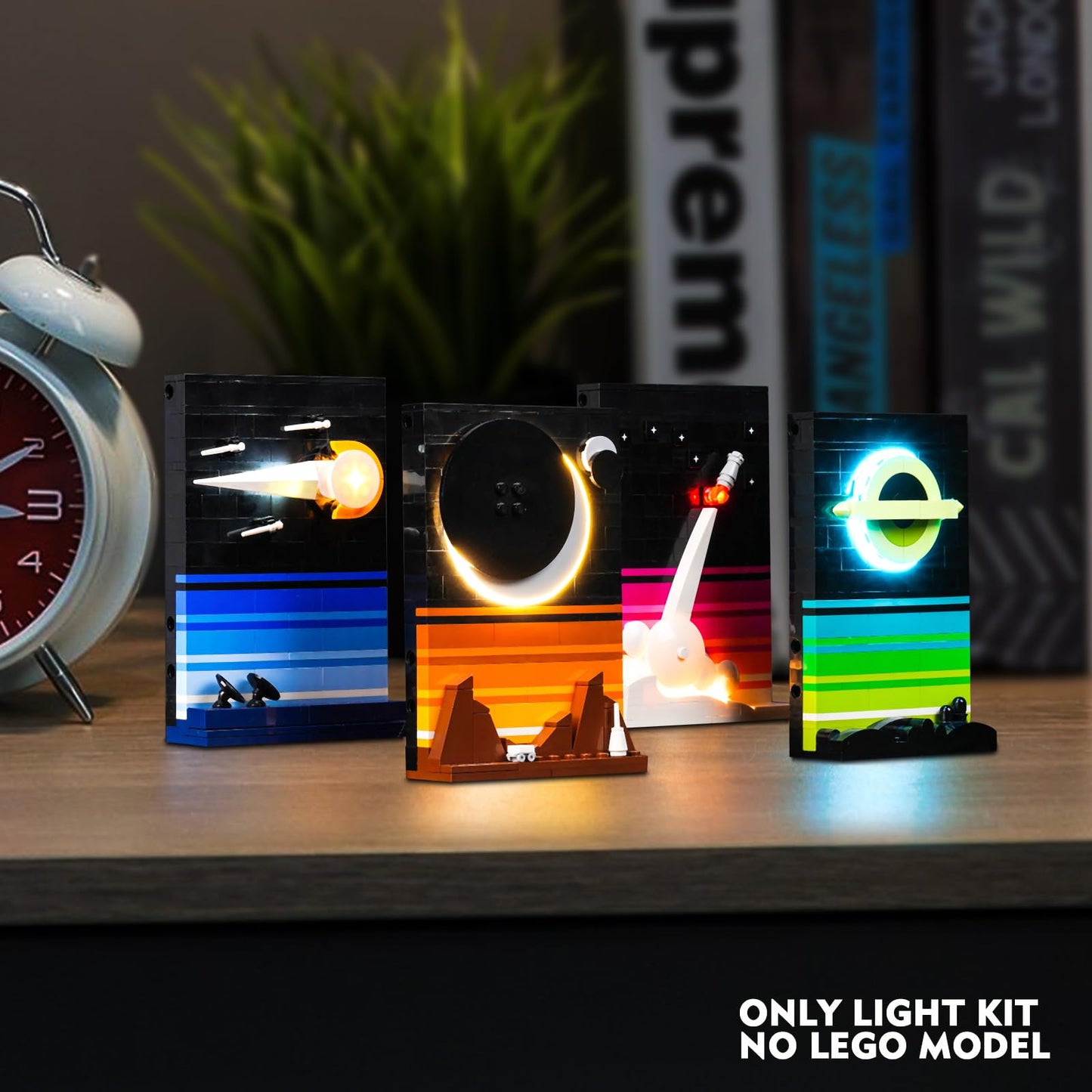 Vonado Light Kit Compatible With Lego Tales Of The Space Age, Diy Lighting Compatible With Lego 21340 Building Set (No Model), Lights Compatible With Lego Space 3D Postcards For Astronomy Lovers