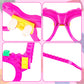 Hooqict 9 Pcs Diy Building Blocks Glasses Building Bricks Party Supplies For Kids Creative Building Block Birthday Party Favors, Carnival Party Glasses Decorations