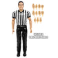 Figures Toy Company Ultimate Three Counting & Talking Wrestling Referee Action Figure with Deluxe Articulation for Wrestling Act