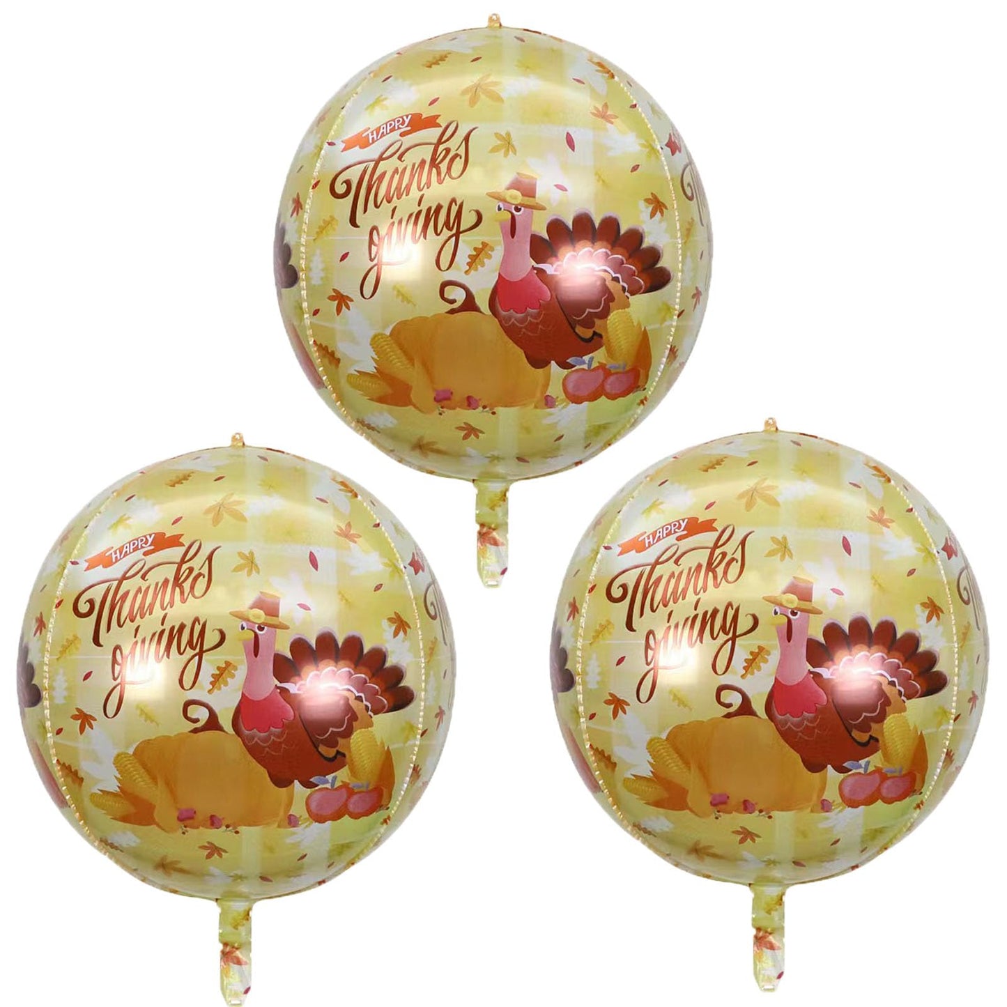 Hadckja Turkey Balloon Thanksgiving Balloons 4D Turkey Balloons For Fall Harvest Thanksgiving-Themed Party Birthday Party Suppli