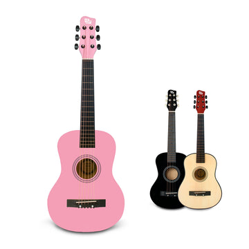 Cb Sky 30    Wooden Pink Acoustic Guitar/Girls Gift/Kids Musical Toys/Musical Instrument For Age 3-5 5-9