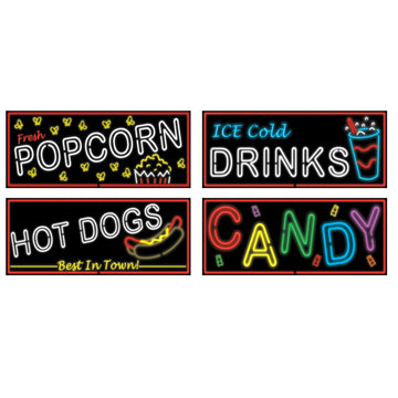 Neon Food Sign Cutouts