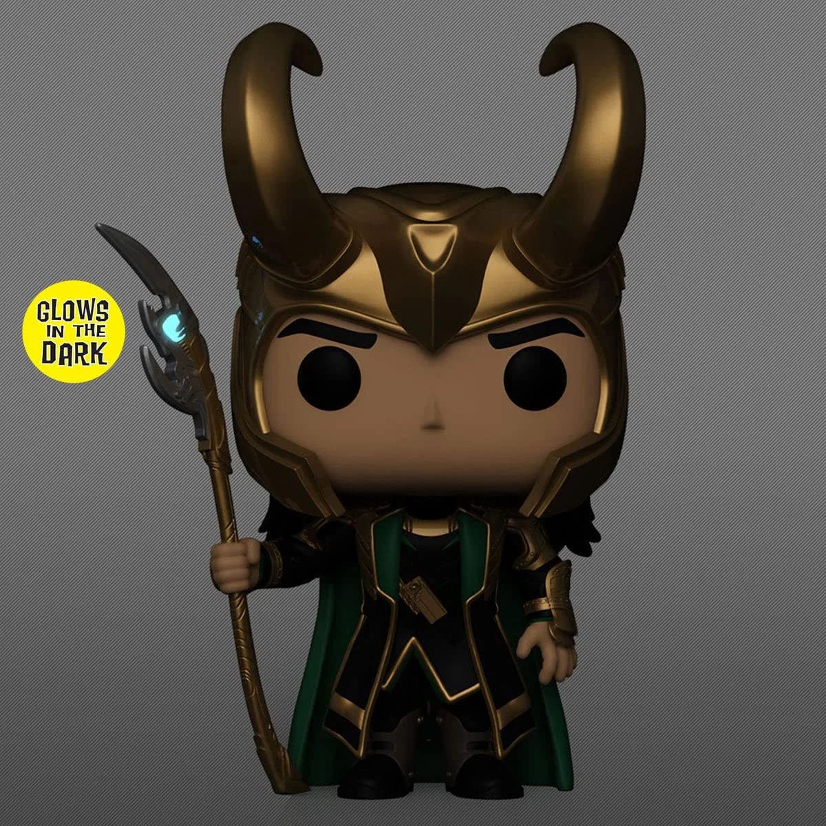Funko Loki Glow in The Dark Vinyl Figure with Scepter - Special Edition Exclusive - Multicolor - Model 889698627061