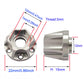 AMOGOT 4Pcs Metal RC Wheel Hubs Adapters 12mm Hex for 1.9inch 2.2inch Beadlock Wheel Rim Axial Scx10 Trx4 Wraith Gen7 Gen8 D90 C