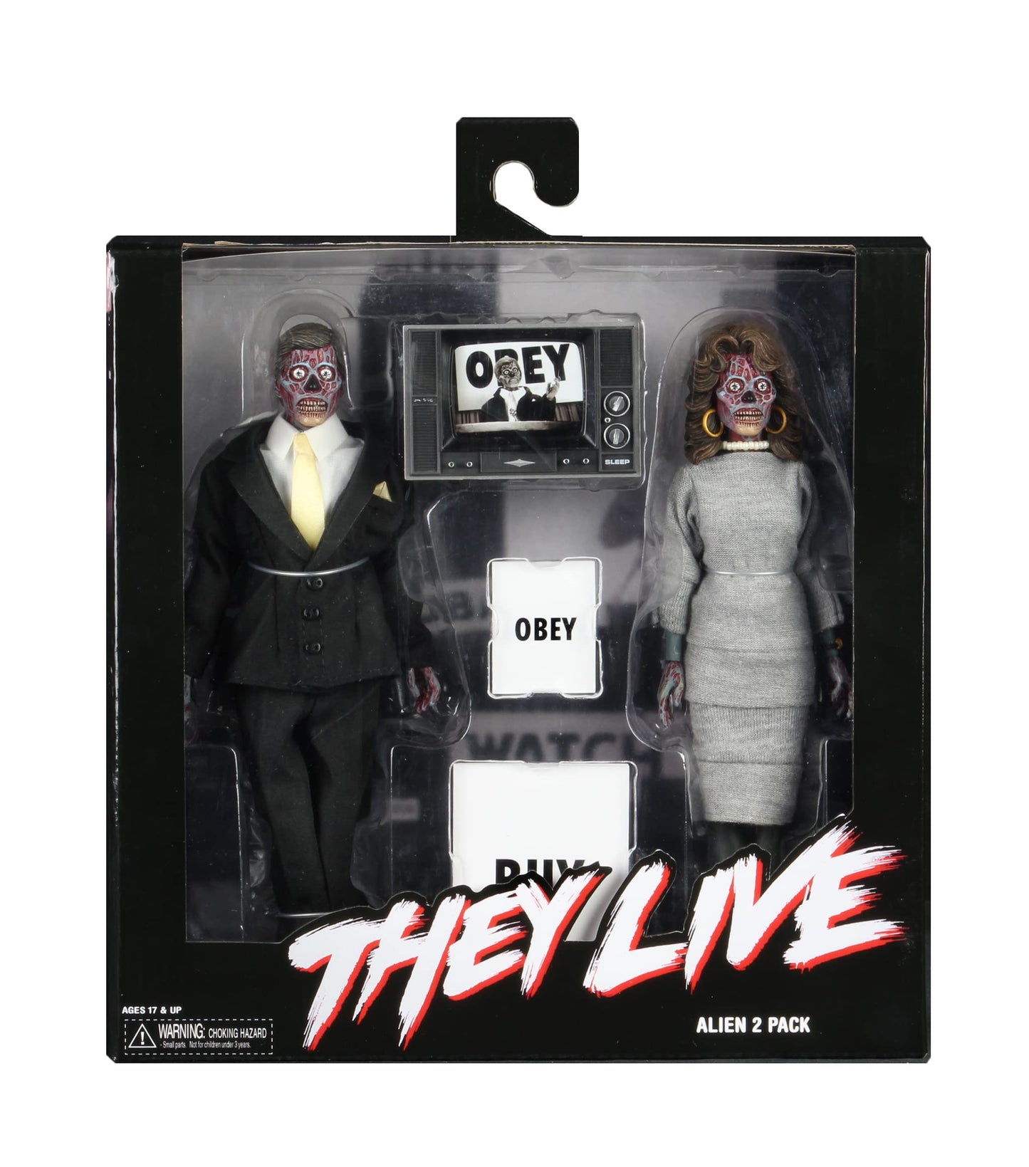 Neca They Live: Aliens 8 Inch Retro Action Figure 2 Pack