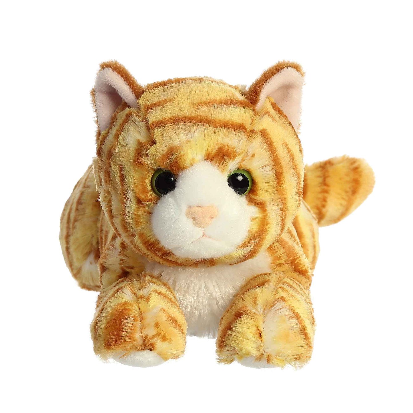 Aurora® 12 Adorable Flopsie™ Ginger Cat™ Stuffed Animal - Playful Orange Plush Toy for Kids - Timeless Companion