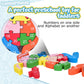 Lovestown Rabbit Wooden Puzzles, 26Pcs Alphabet And Number Building Blocks Wood Jigsaw Puzzle For Kids Preschool