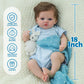 Scom Realistic Reborn Baby Dolls Meadow - 18 Inch Lifelike Baby Boy That Look Real Silicone Newborn With Soft Weighted Body, Adv