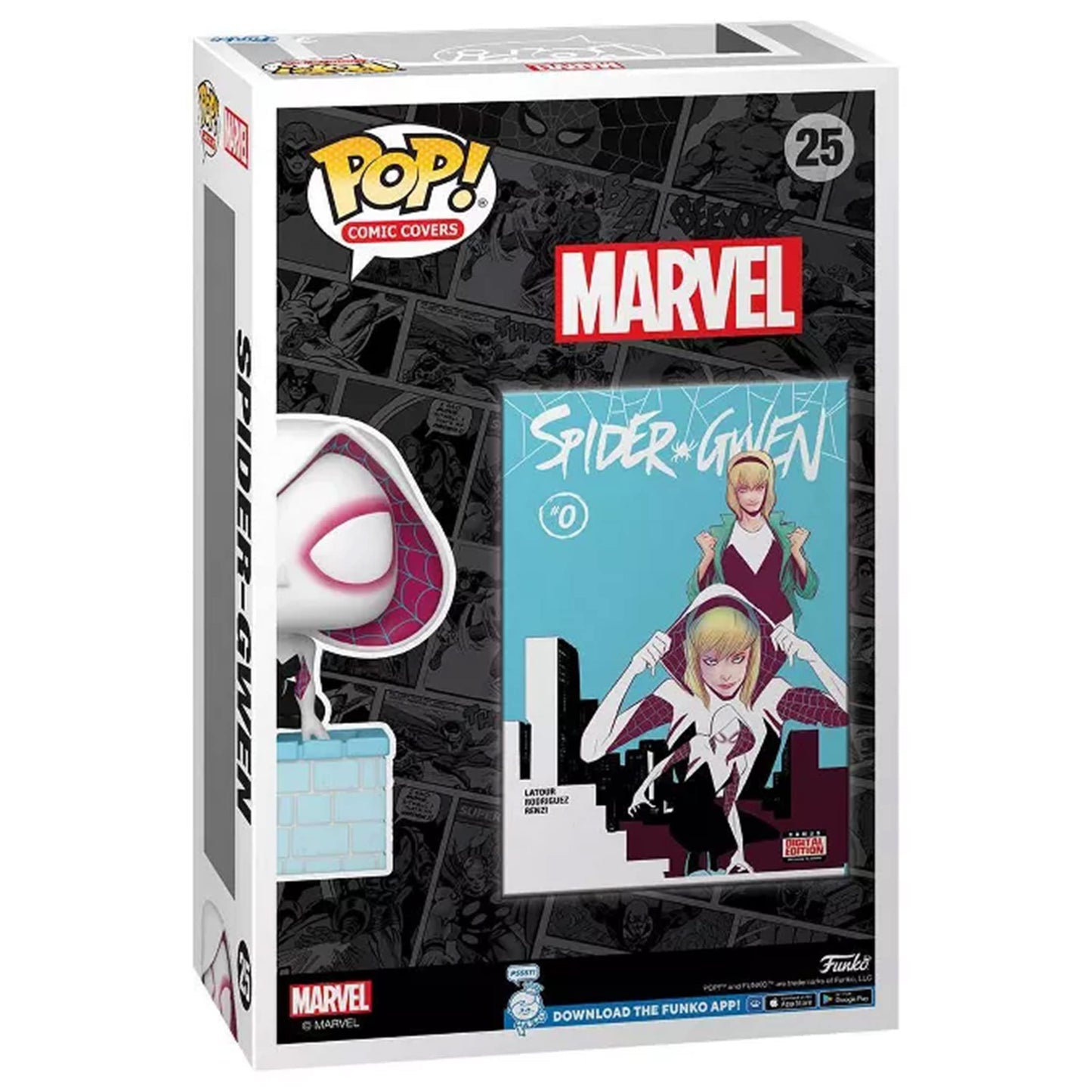 Funko Pop Comic Cover Marvel Spiderman Gwen Vinyl Figure