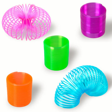 Coil Spring Toy - 25 Pcs - Kids Party Favor - Bulk Coil Springs For Party Favors - Easter Egg Fillers - Goodie Bag Supplies - Pinata Stuffers - Bulk Gifts For Kids - Classroom Prizes