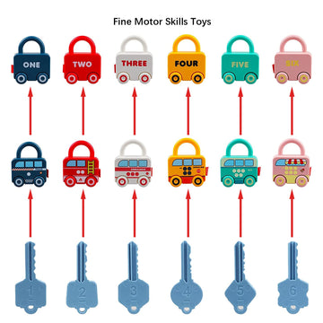 Montessori Educational Toys Learning Games Busy Board - Toddler Car Activities - Baby Sensory Fine Motor Skills Developmental Toys - Gifts For 6 9 12 18 Month Age 1 2 3 4 One Two Year Old Boys Girls